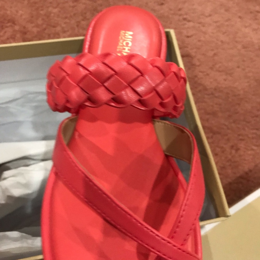Micheal Kors brand new Thong slide faux leather - Picture 12 of 12